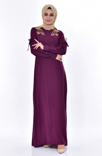 Purple Hijab Dress 1862-02