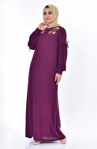 Purple Hijab Dress 1862-02