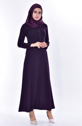 Purple Hijab Dress 2196-06