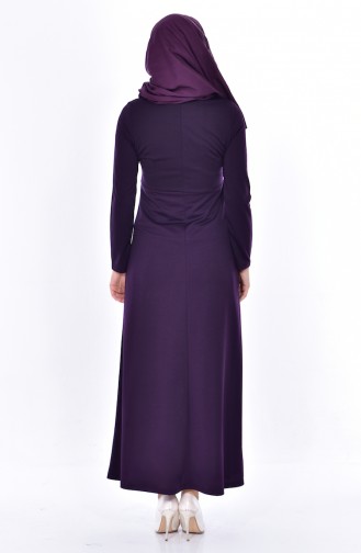 Purple Hijab Dress 2196-06