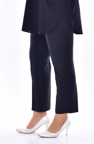 Large Size Straight Leg Pants 1025-03 Black 1025-03