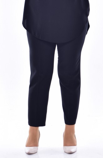 Pantalon Simple Grande Taille 1025-03 Noir 1025-03