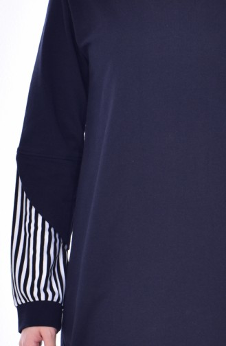 Sefamerv Striped Tracksuit Suit 0390-02 Navy 0390-02