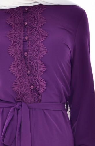 ELIFSU Buttoned Tunic 1233-07 Purple 1233-07