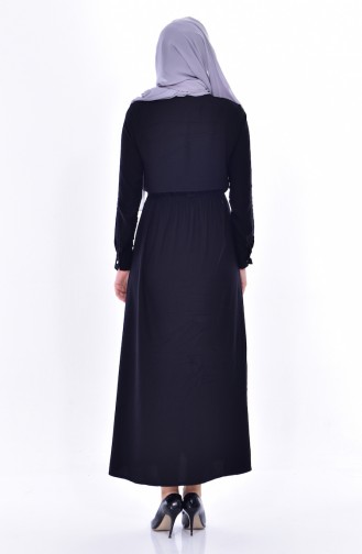 Black Hijab Dress 1650-01