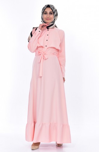 Allerli Belted Dress 8026-01 Salmon 8026-01