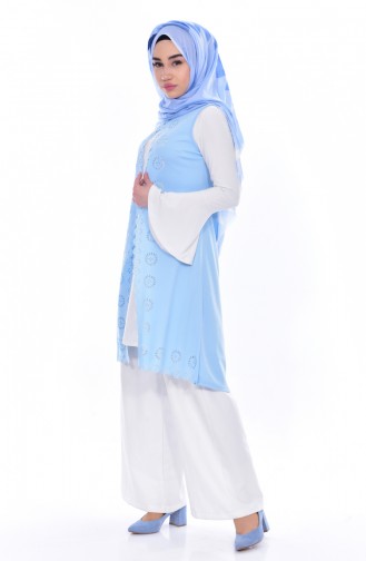 Baby Blue Waistcoats 0459-23