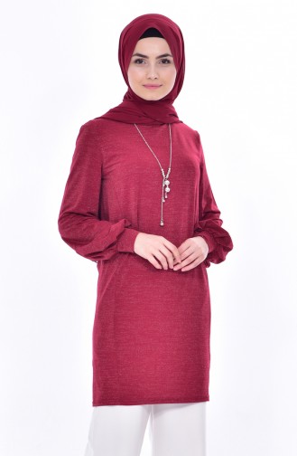 Necklace Tunic 50198-03 Claret Red 50198-03