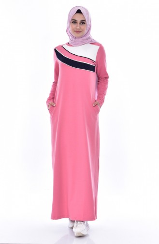 Robe Sport Garnie 8190-04 Rose Pâle 8190-04