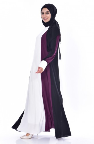 Plum Hijab Dress 1896-04