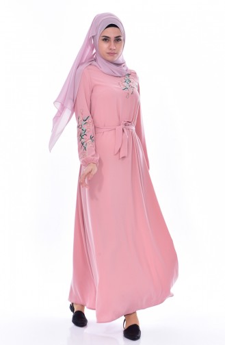 Powder Hijab Dress 1912-01