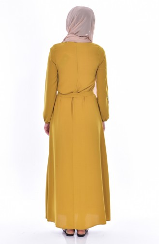 Mustard Hijab Dress 1912-04