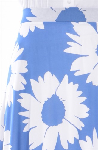 Printed Skirt 8867-01 Blue 8867-01