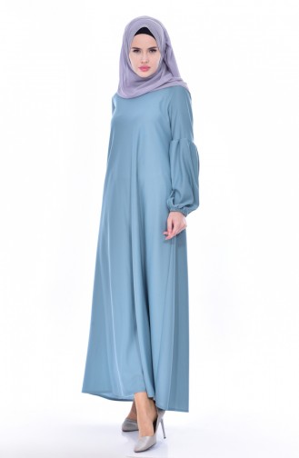 Mint Green Hijab Dress 0240-07