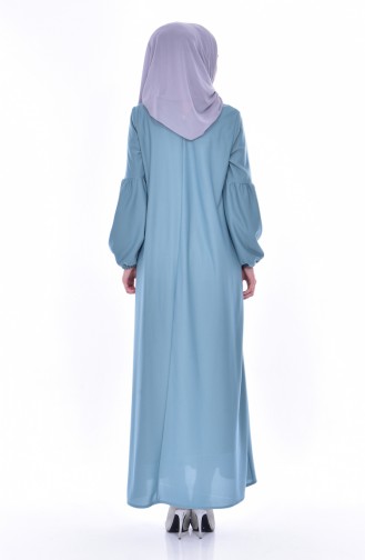 Mint Green Hijab Dress 0240-07
