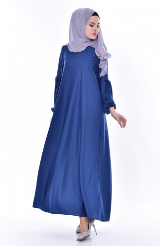 Petrol Hijab Dress 0240-08