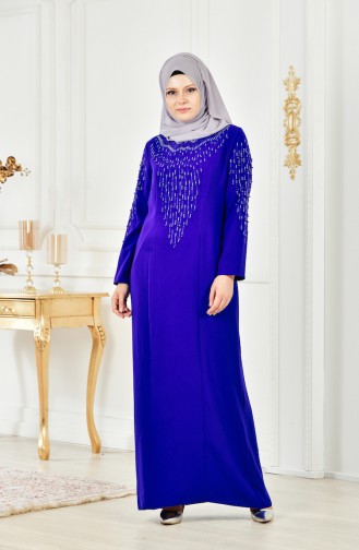 Übergröße Kleid mit Perlen 6146-05 Saks 6146-05