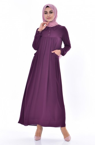 فستان الأرجواني الداكن 4009-09