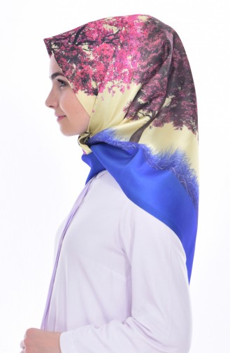 Patterned Taffeta Scarf 95179-06 Saks 06