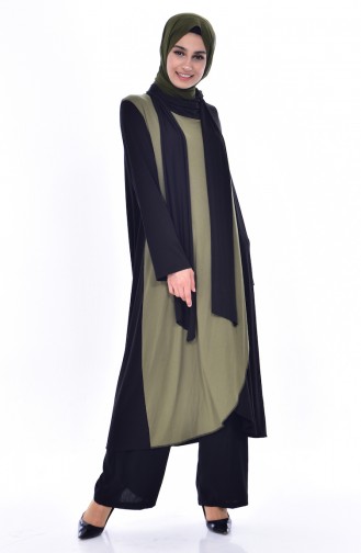 Cape Double Face 1013-03 Khaki Noir 1013-03