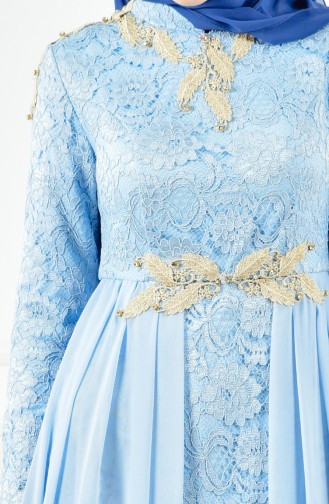 Lace Evening Dress 8110-02 Baby Blue 8110-02