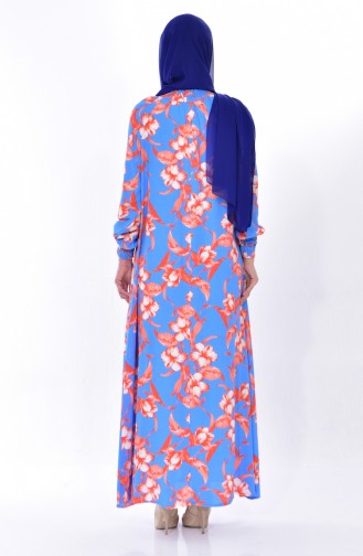 Blue Hijab Dress 0204