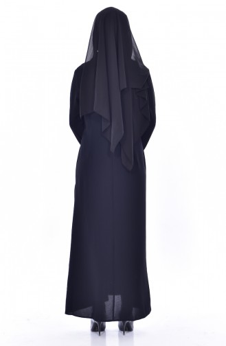 Robe Perlées Grande Taille 8113-04 Noir 8113-04