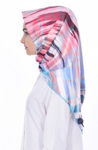 Patterned Twill Scarf 95183-03 Salmon 03