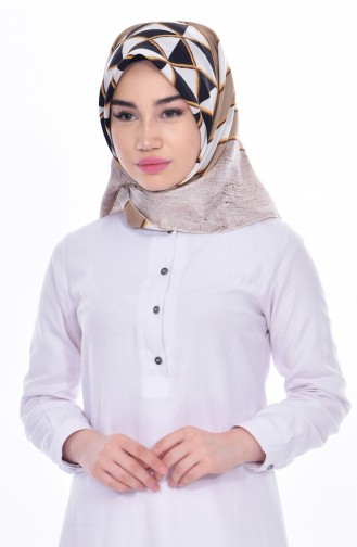 Levidor İpek Eşarp 50410-10 Sütlü kahve