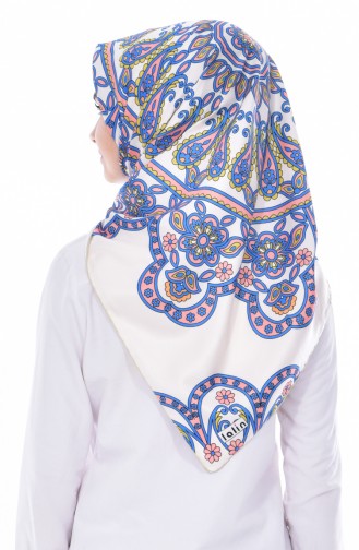 Patterned Twill Scarf 95182-06 cream 06