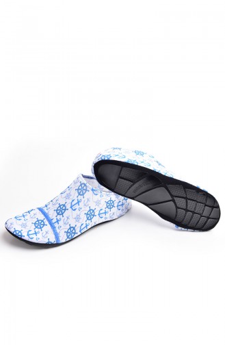 Blue Pool And Beach Shoes 008