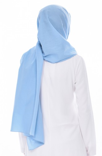 Plain Cotton Shawl 60065-09 Light Blue 09