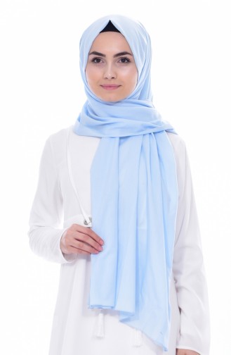 Plain Cotton Shawl 60065-03 Baby Blue 03