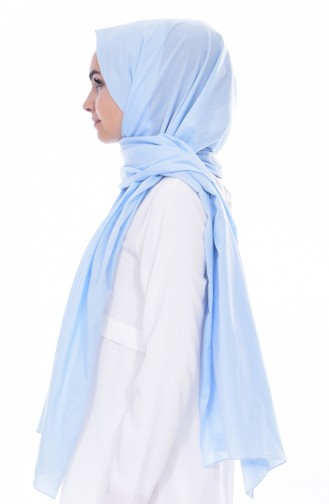 Plain Cotton Shawl 60065-03 Baby Blue 03