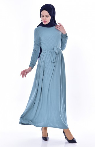 Baby Blue Hijab Dress 6092-02