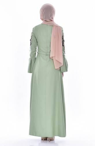 Green İslamitische Jurk 0578-01