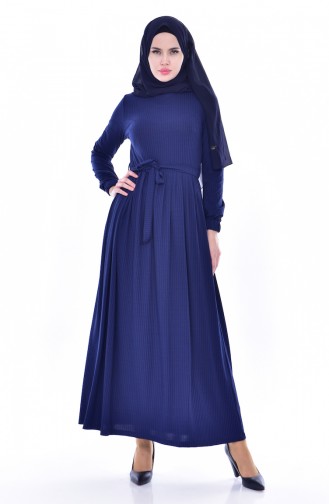 Indigo Hijab Dress 6092-05