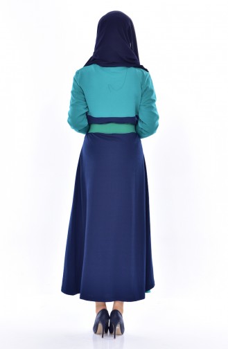 Robe 0030-01 Vert Bleu Marine 0030-01