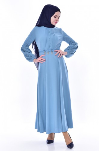 Blue Hijab Dress 0521-06