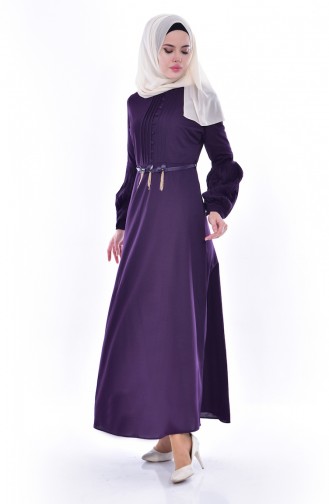 Purple Hijab Dress 0521-04