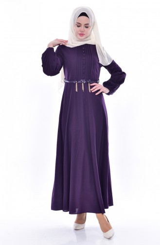 Purple İslamitische Jurk 0521-04