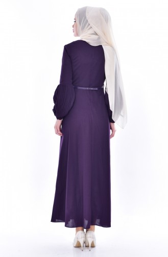 Purple Hijab Dress 0521-04