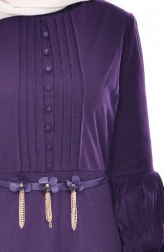 Purple Hijab Dress 0521-04