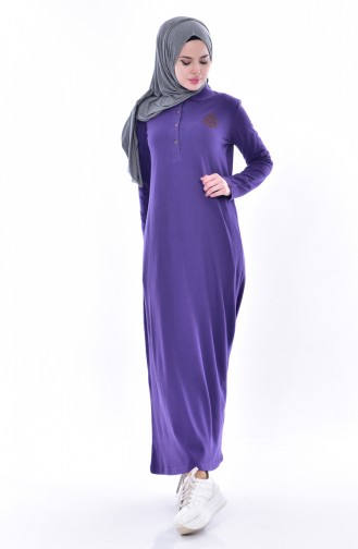 Purple Hijab Dress 2963-01