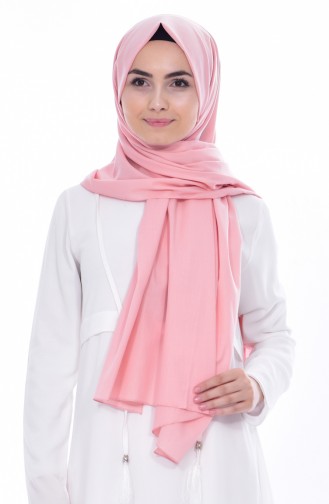 Plain Cotton Shawl 60065-15 Powder 15