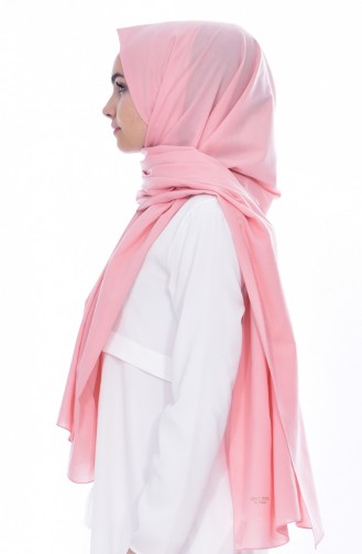 Plain Cotton Shawl 60065-15 Powder 15