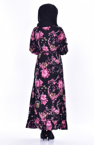 Black Hijab Dress 0820C-01