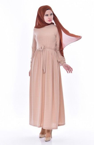 Mink Hijab Dress 6092-03