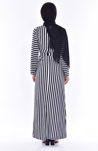 White Hijab Dress 7282-01