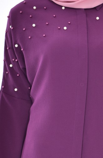 Bat Sleeve Pearl Tunic 0791-03 Purple 0791-03